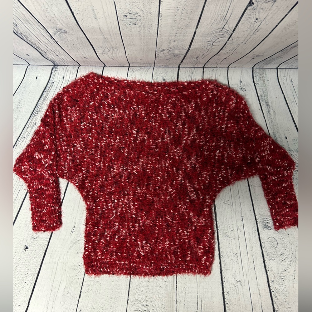 Maurice’s boat neck cozy red sweater size small